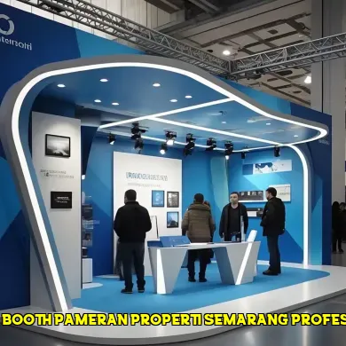 stand booth pameran properti semarang profesional